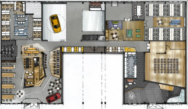 2800平米商務公司辦公室裝修圖片-第1張圖片-上海古都建筑設計集團