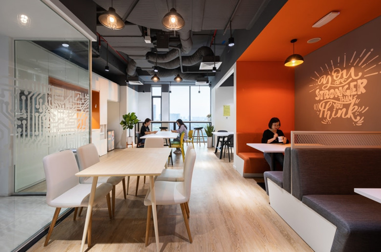 8000平網絡科技公司辦公室設計布局方案-辦公室裝修設計效果圖-第4張圖片-上海古都建筑設計集團