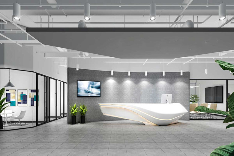 3120平米現代風格辦公室設計裝修效果-辦公室裝修設計效果圖-第3張圖片-上海古都建筑設計集團