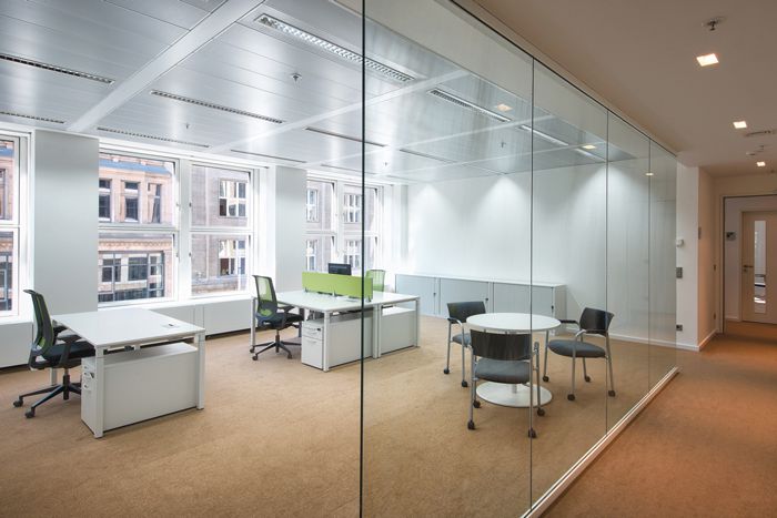 藥業公司辦公室設計布局方案-辦公室裝修設計效果圖-第2張圖片-上海古都建筑設計集團