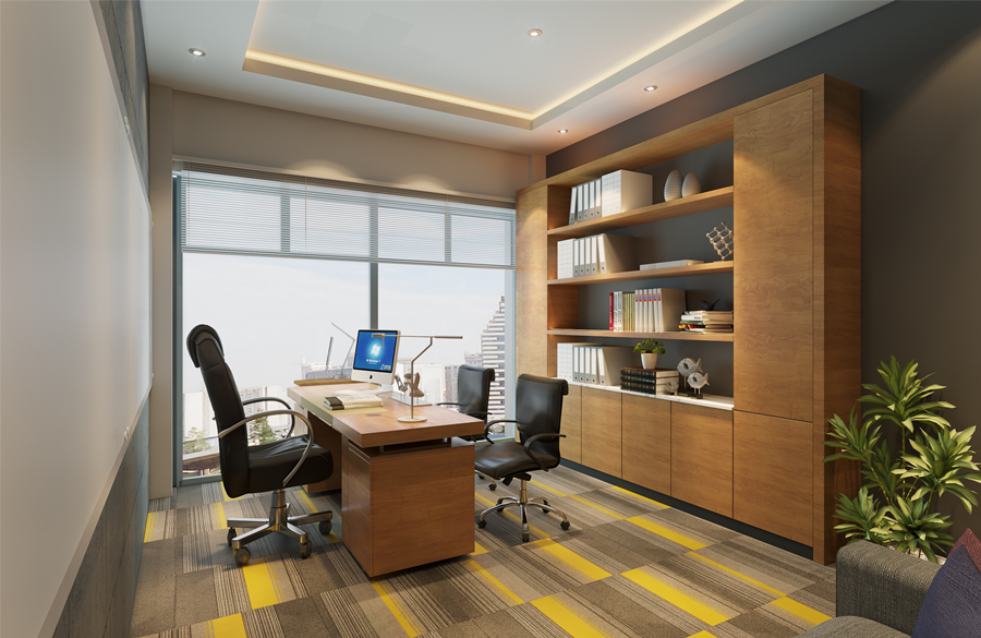 松江辦公室裝修800平國有公司辦公室-辦公室裝修設計效果圖-第5張圖片-上海古都建筑設計集團
