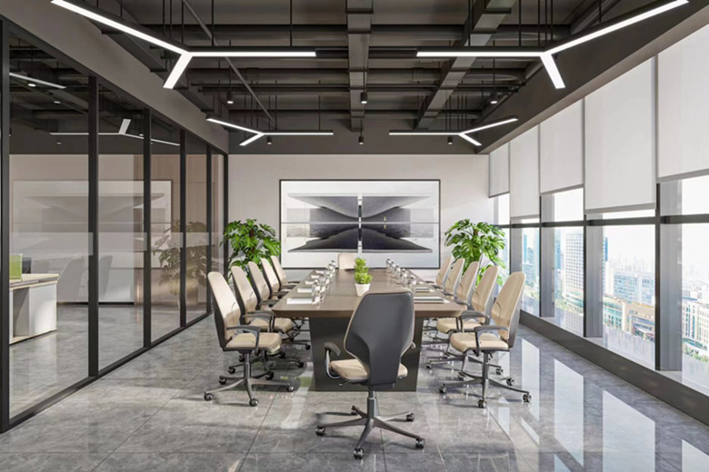 新能源科技公司辦公室設計布局方案-辦公室裝修設計效果圖-第3張圖片-上海古都建筑設計集團