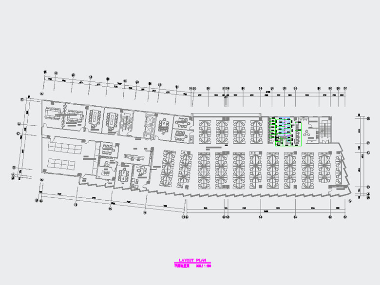 松江2000平車間加辦公室設計布局方案-辦公室裝修設計效果圖-第1張圖片-上海古都建筑設計集團