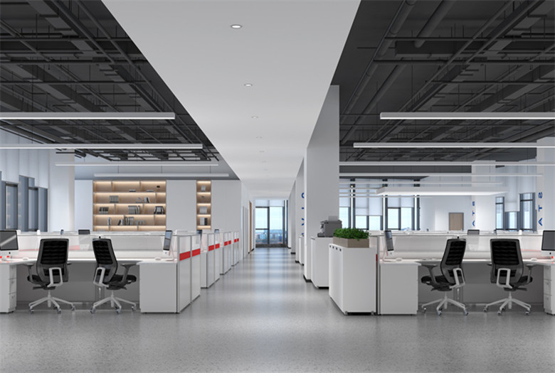 松江2000平車間加辦公室設計布局方案-辦公室裝修設計效果圖-第2張圖片-上海古都建筑設計集團