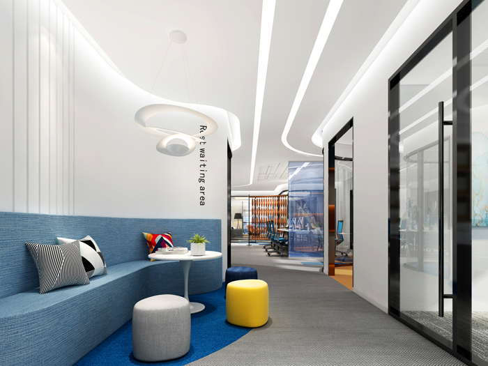 4300平米醫(yī)療公司辦公空間設(shè)計布局-辦公室裝修設(shè)計效果圖-第5張圖片-上海古都建筑設(shè)計集團(tuán)