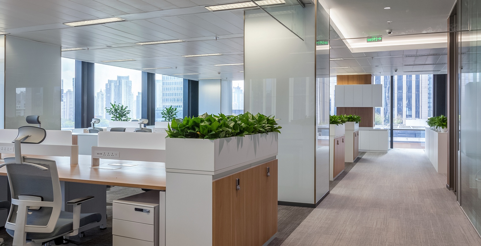 2100平金融機構辦公室設計布局方案-辦公室裝修設計效果圖-第5張圖片-上海古都建筑設計集團